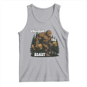 Unleash The Beast Tank Top Funny Bigfoot Fitness Workout Gift TS12 Athletic Heather Print Your Wear