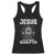 Funny Christian Gym Gift Racerback Tank Top Jesus The Ultimate Deadlifter TS12 Black Print Your Wear