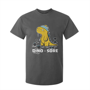 Dino Sore T Shirt For Kid Funny Dinosaur Workout Gift TS12 Dark Heather Print Your Wear