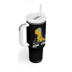 Dino Sore Tumbler With Handle Funny Dinosaur Workout Gift TS12 Print Your Wear