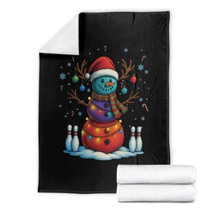 Funny Bowling Christmas Throw Blanket Gift For Bowler - Print Your Wear