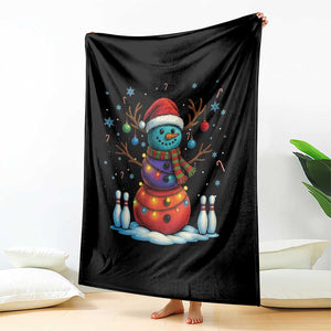 Funny Bowling Christmas Throw Blanket Gift For Bowler - Print Your Wear