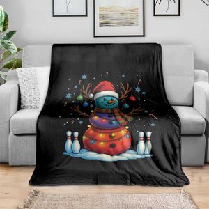 Funny Bowling Christmas Throw Blanket Gift For Bowler TS12 Print Your Wear