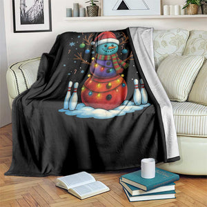 Funny Bowling Christmas Throw Blanket Gift For Bowler - Print Your Wear