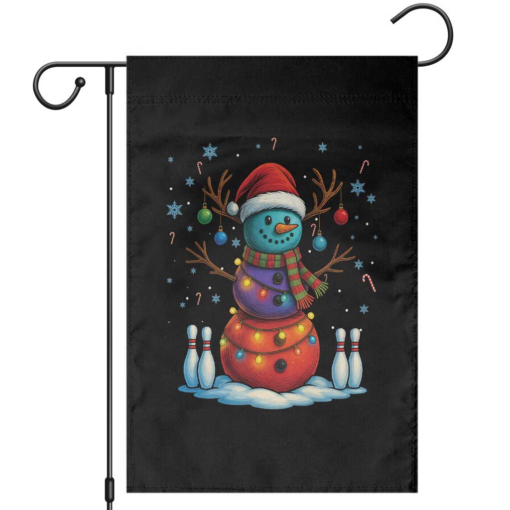 Funny Bowling Christmas Garden Flag Gift For Bowler TS12 Black Print Your Wear