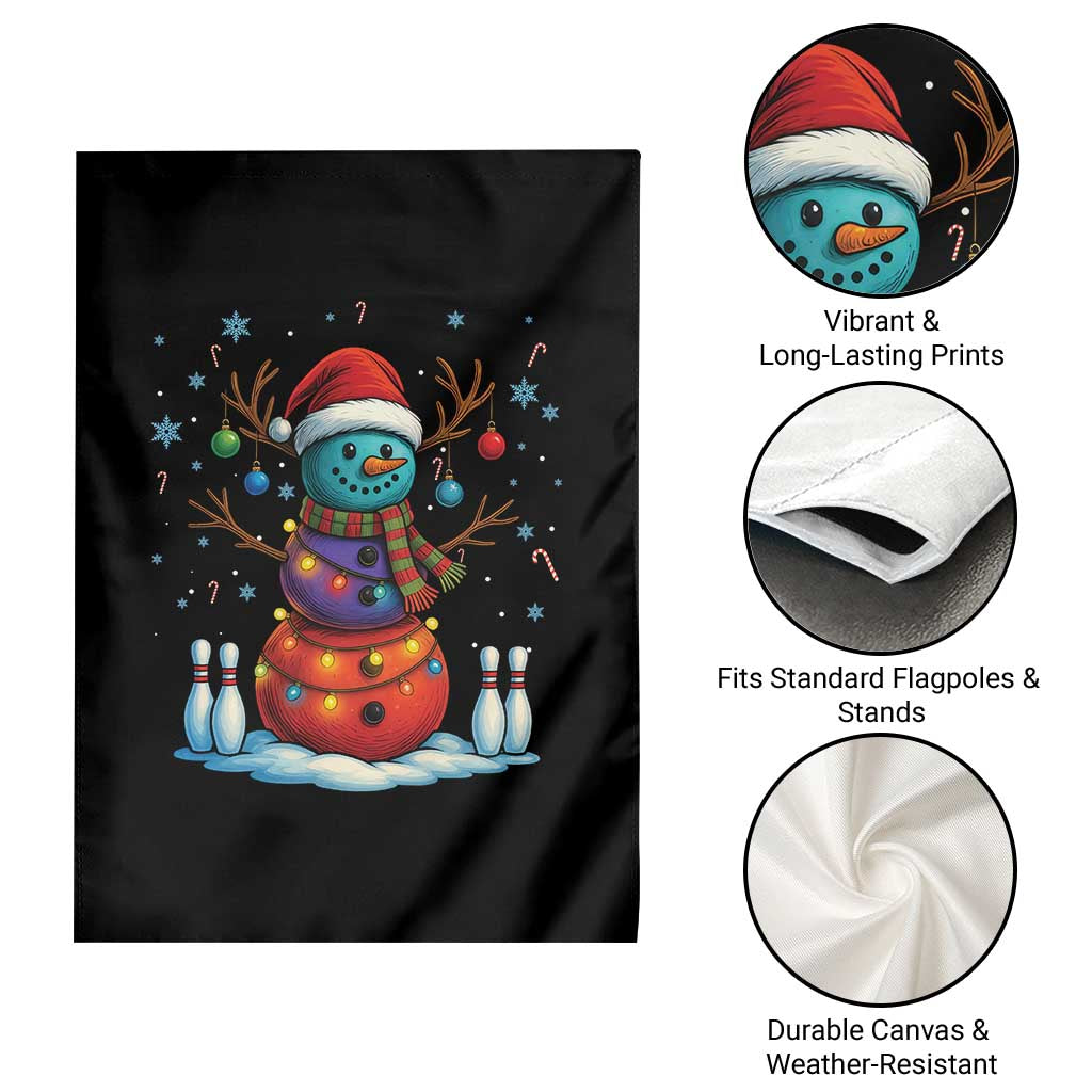 Funny Bowling Christmas Garden Flag Gift For Bowler TS12 Print Your Wear