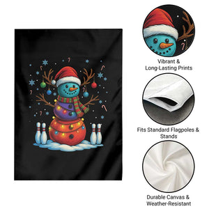Funny Bowling Christmas Garden Flag Gift For Bowler - Print Your Wear