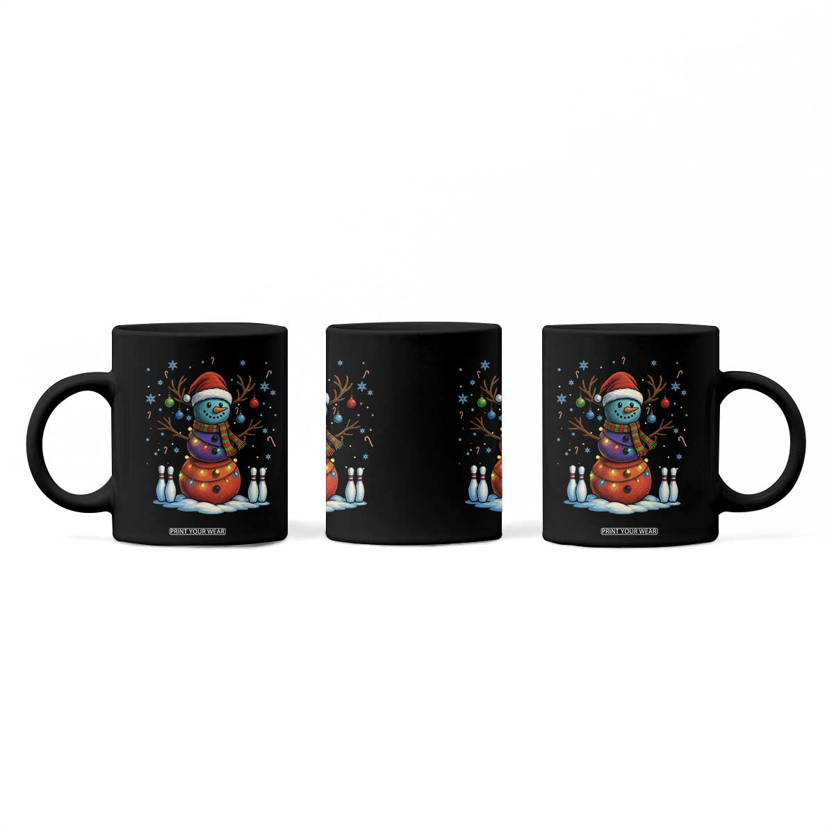 Funny Bowling Christmas Coffee Mug Gift For Bowler TS12 Print Your Wear