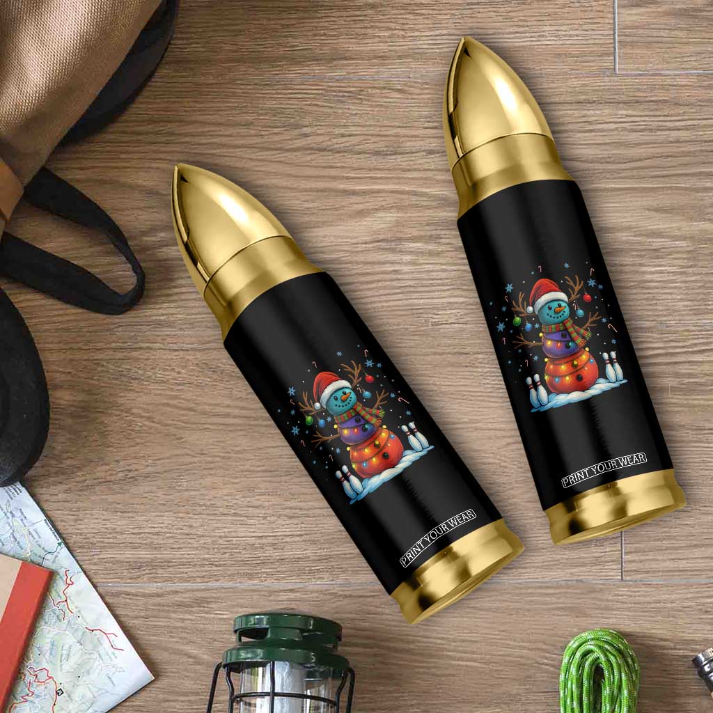 Funny Bowling Christmas Bullet Tumbler Gift For Bowler - Print Your Wear