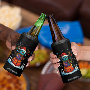 Funny Bowling Christmas 4 in 1 Can Cooler Tumbler Gift For Bowler TS12 Print Your Wear