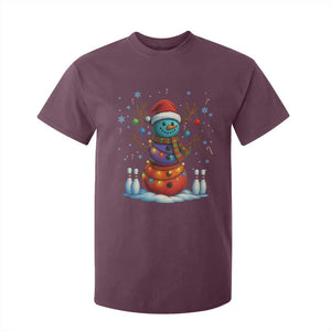 Funny Bowling Christmas T Shirt For Kid Gift For Bowler TS12 Maroon Print Your Wear