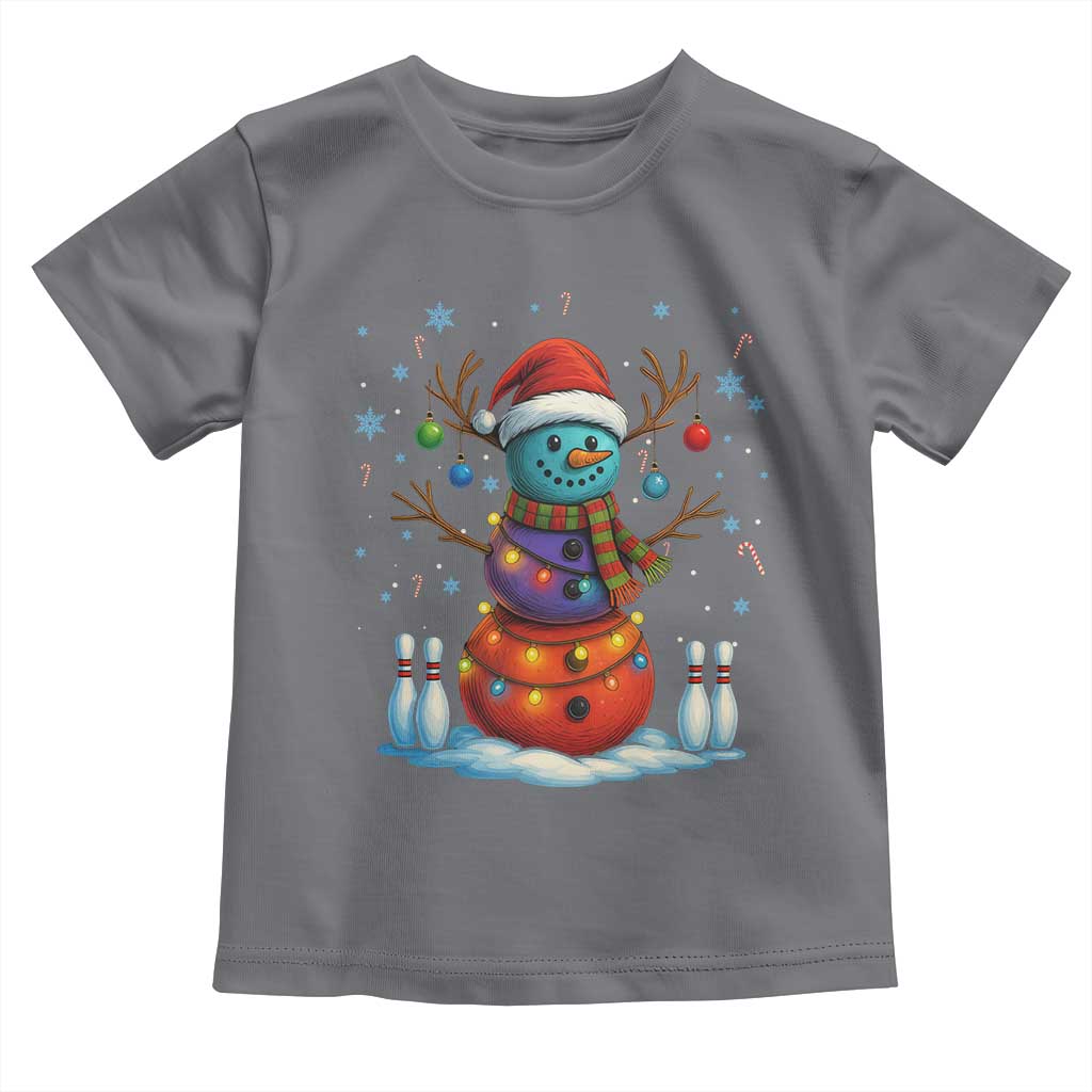 Funny Bowling Christmas Toddler T Shirt Gift For Bowler TS12 Charcoal Print Your Wear