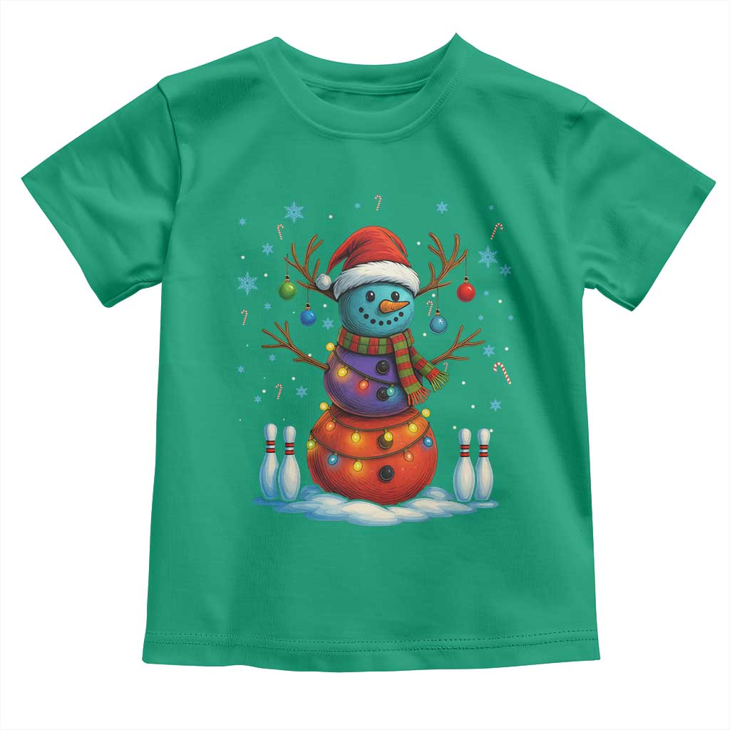 Funny Bowling Christmas Toddler T Shirt Gift For Bowler TS12 Irish Green Print Your Wear