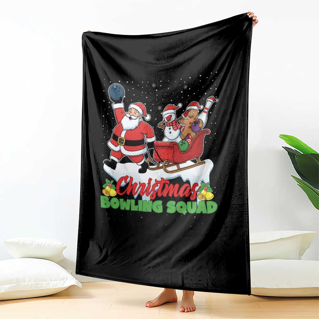 Christmas Bowling Squad Throw Blanket Funny Holiday Bowler TS12 Print Your Wear