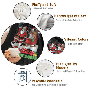 Christmas Bowling Squad Throw Blanket Funny Holiday Bowler TS12 Print Your Wear