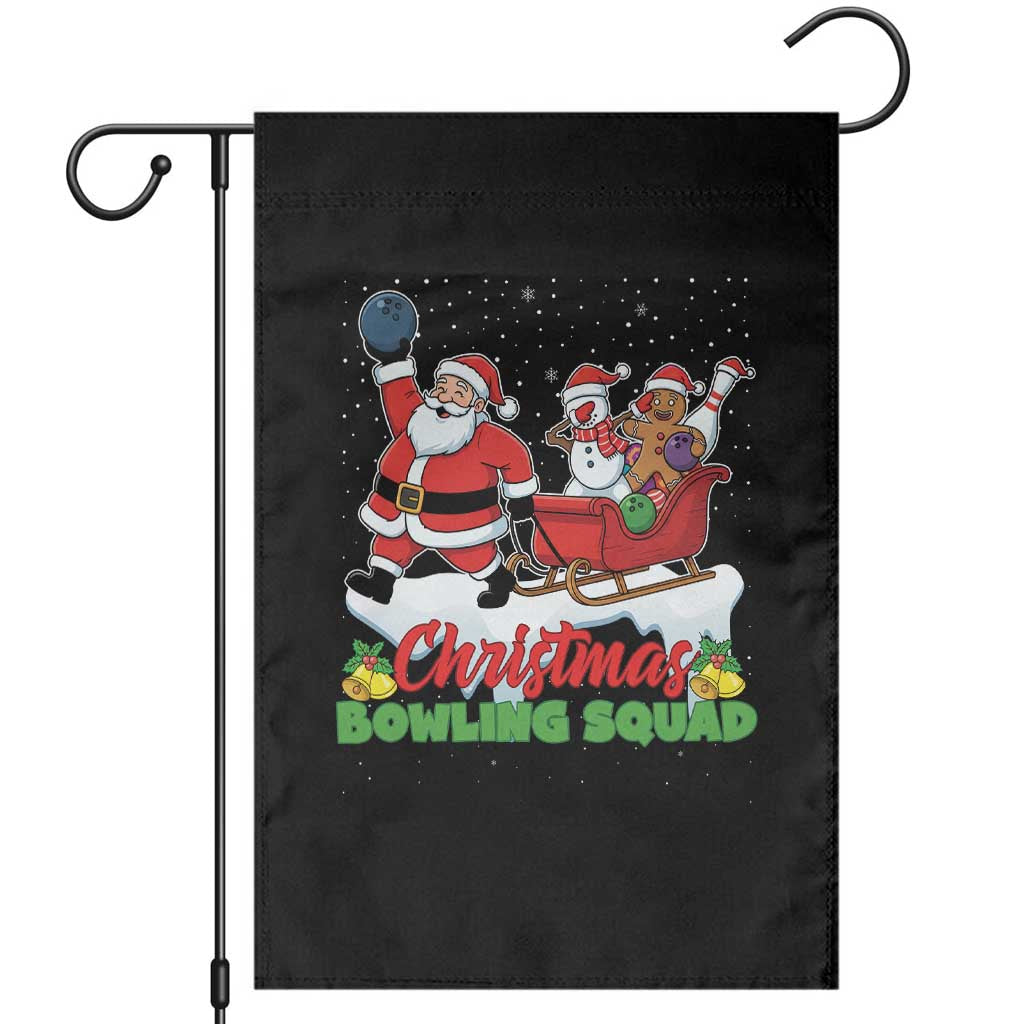 Christmas Bowling Squad Garden Flag Funny Holiday Bowler TS12 Black Print Your Wear