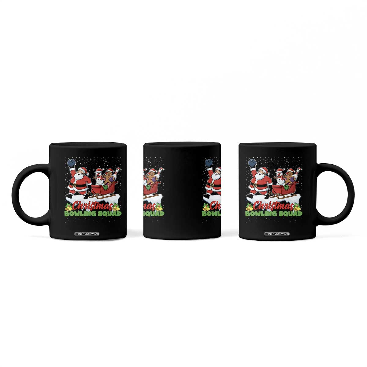 Christmas Bowling Squad Coffee Mug Funny Holiday Bowler TS12 Print Your Wear