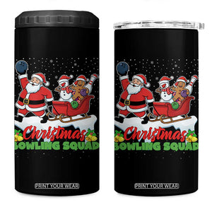 Christmas Bowling Squad 4 in 1 Can Cooler Tumbler Funny Holiday Bowler TS12 One Size: 16 oz Black Print Your Wear