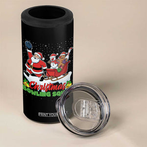 Christmas Bowling Squad 4 in 1 Can Cooler Tumbler Funny Holiday Bowler TS12 Print Your Wear