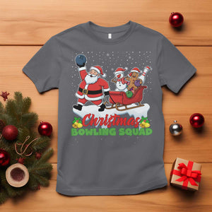Christmas Bowling Squad T Shirt Funny Holiday Bowler TS12 Charcoal Print Your Wear