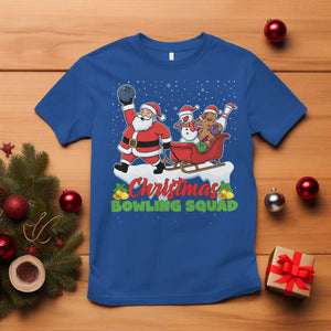Christmas Bowling Squad T Shirt Funny Holiday Bowler TS12 Royal Blue Print Your Wear