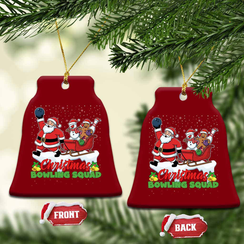 Xmas Bowling Squad Ceramic Ornament Funny Holiday Bowler TS12 Print Your Wear
