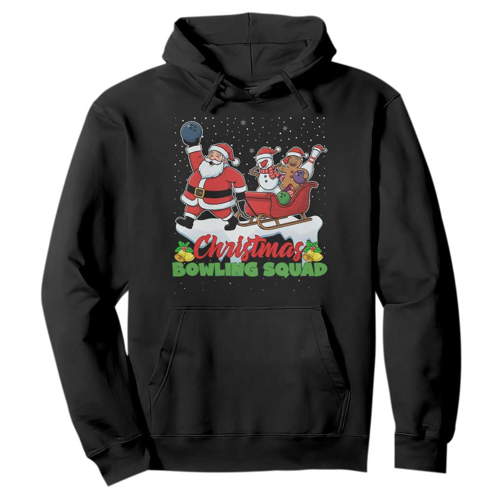 Christmas Bowling Squad Hoodie Funny Holiday Bowler TS12 Black Print Your Wear