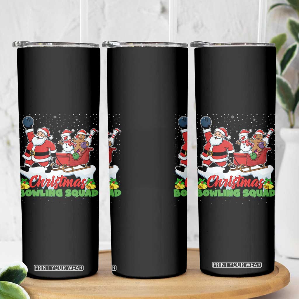 Christmas Bowling Squad Skinny Tumbler Funny Holiday Bowler TS12 Print Your Wear