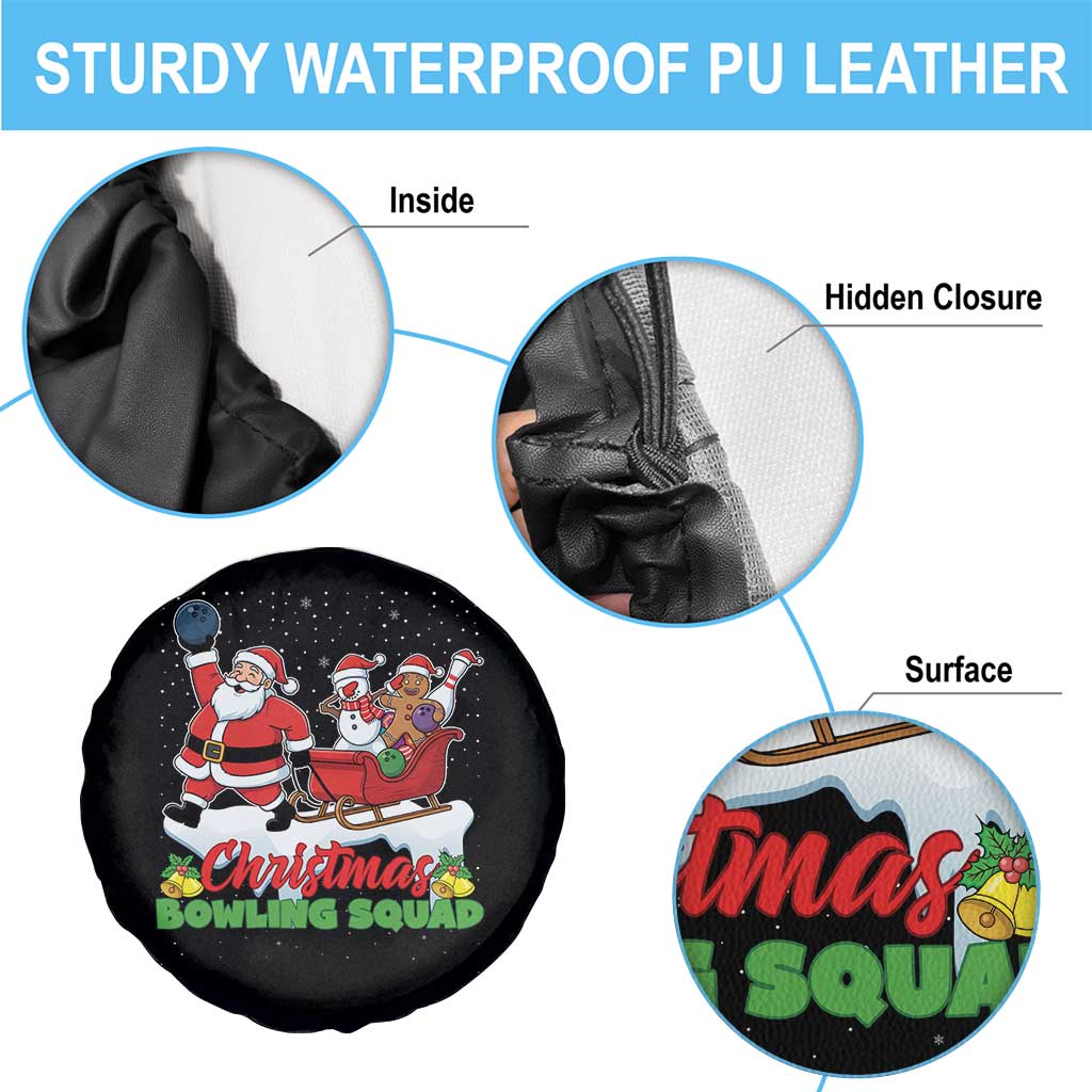 Christmas Bowling Squad Spare Tire Cover Funny Holiday Bowler TS12 Print Your Wear