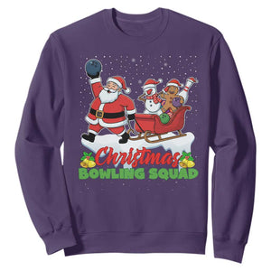 Christmas Bowling Squad Sweatshirt Funny Holiday Bowler TS12 Purple Print Your Wear