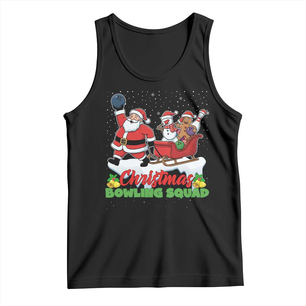 Christmas Bowling Squad Tank Top Funny Holiday Bowler TS12 Black Print Your Wear