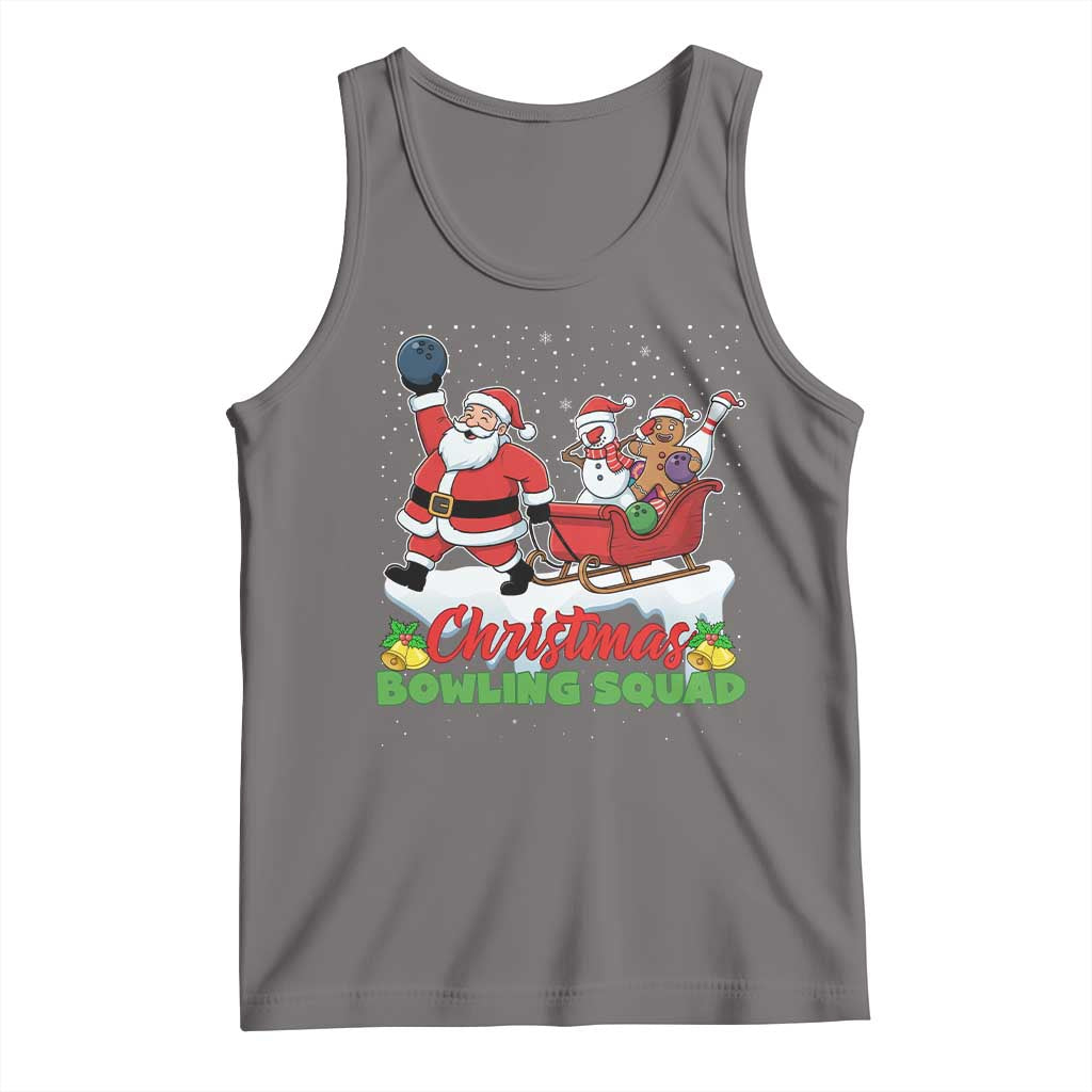 Christmas Bowling Squad Tank Top Funny Holiday Bowler TS12 Deep Heather Print Your Wear