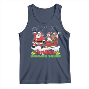 Christmas Bowling Squad Tank Top Funny Holiday Bowler TS12 Navy Print Your Wear