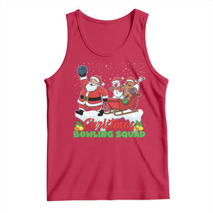 Christmas Bowling Squad Tank Top Funny Holiday Bowler TS12 Red Print Your Wear