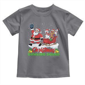 Christmas Bowling Squad Toddler T Shirt Funny Holiday Bowler TS12 Charcoal Print Your Wear