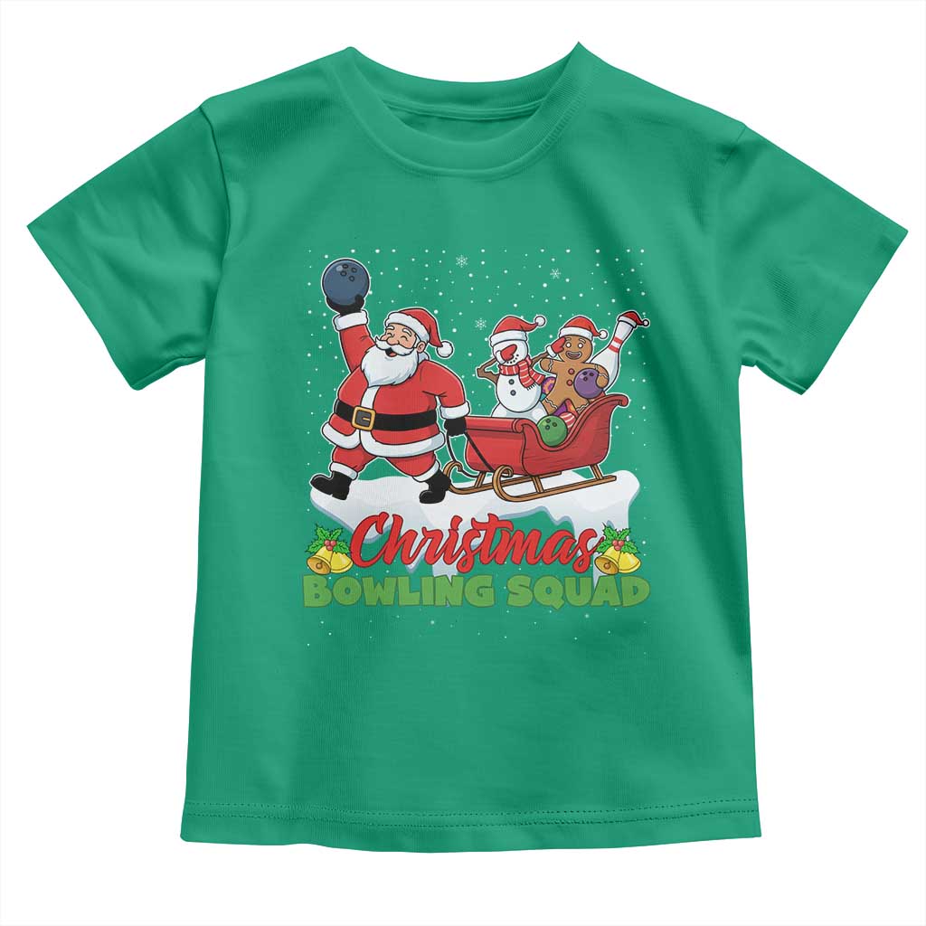 Christmas Bowling Squad Toddler T Shirt Funny Holiday Bowler TS12 Irish Green Print Your Wear
