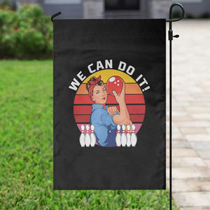 Feminist Bowling Garden Flag We Can Do It - Print Your Wear