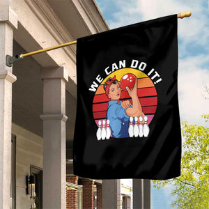 Feminist Bowling Garden Flag We Can Do It - Print Your Wear