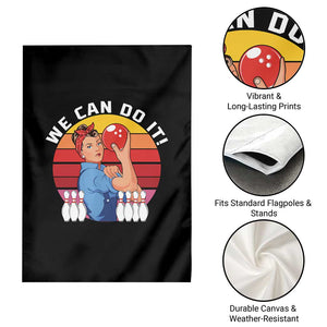 Feminist Bowling Garden Flag We Can Do It - Print Your Wear