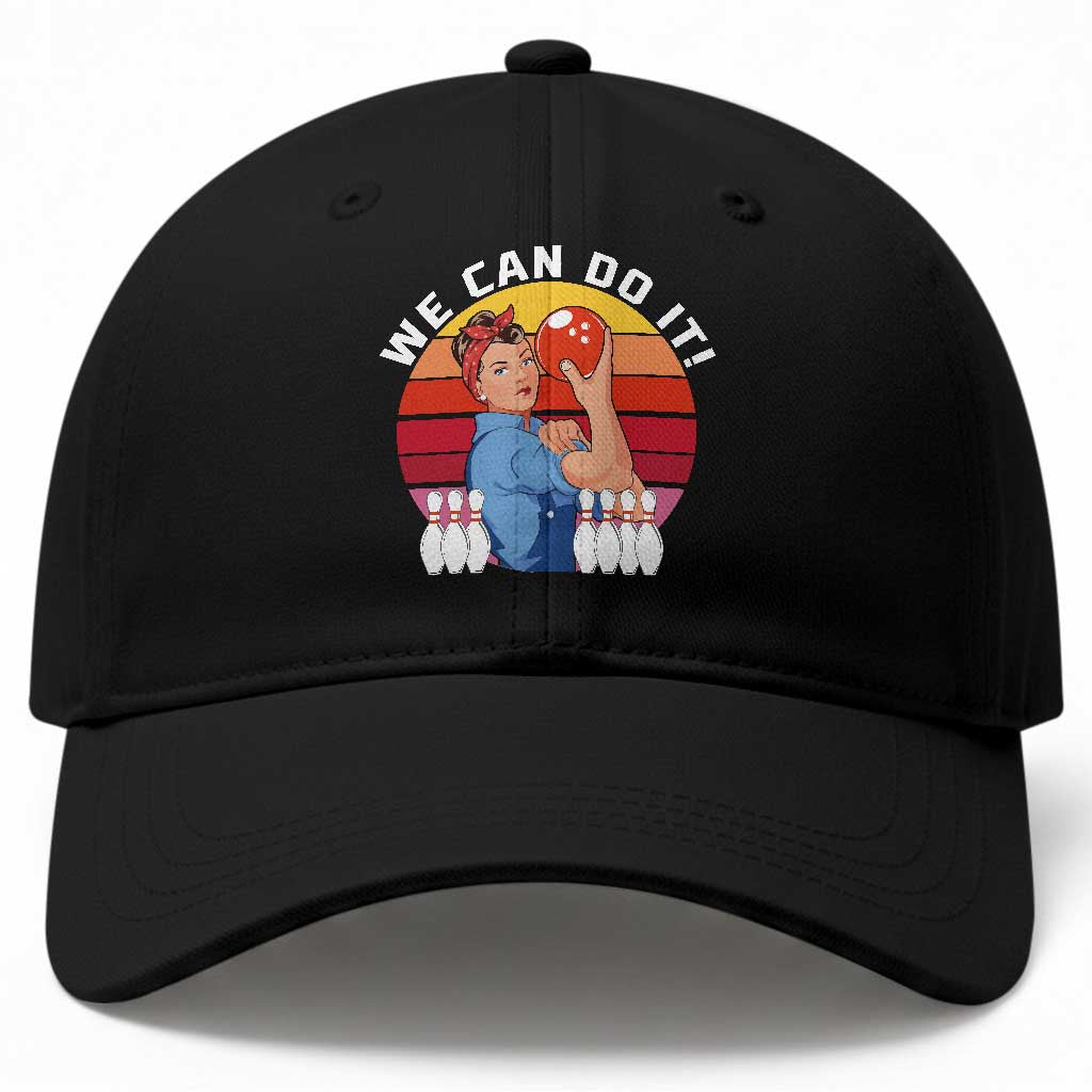 Feminist Bowling Baseball Cap We Can Do It TS12 Print Your Wear