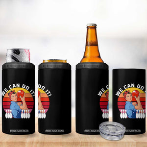 Feminist Bowling 4 in 1 Can Cooler Tumbler We Can Do It TS12 Print Your Wear