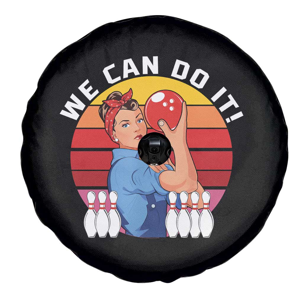 Feminist Bowling Spare Tire Cover We Can Do It TS12 Print Your Wear