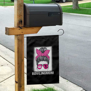 Bowling Mom Life Garden Flag Funny Bowler Gift - Print Your Wear
