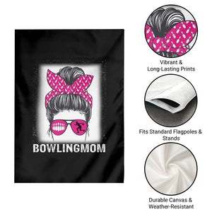 Bowling Mom Life Garden Flag Funny Bowler Gift - Print Your Wear