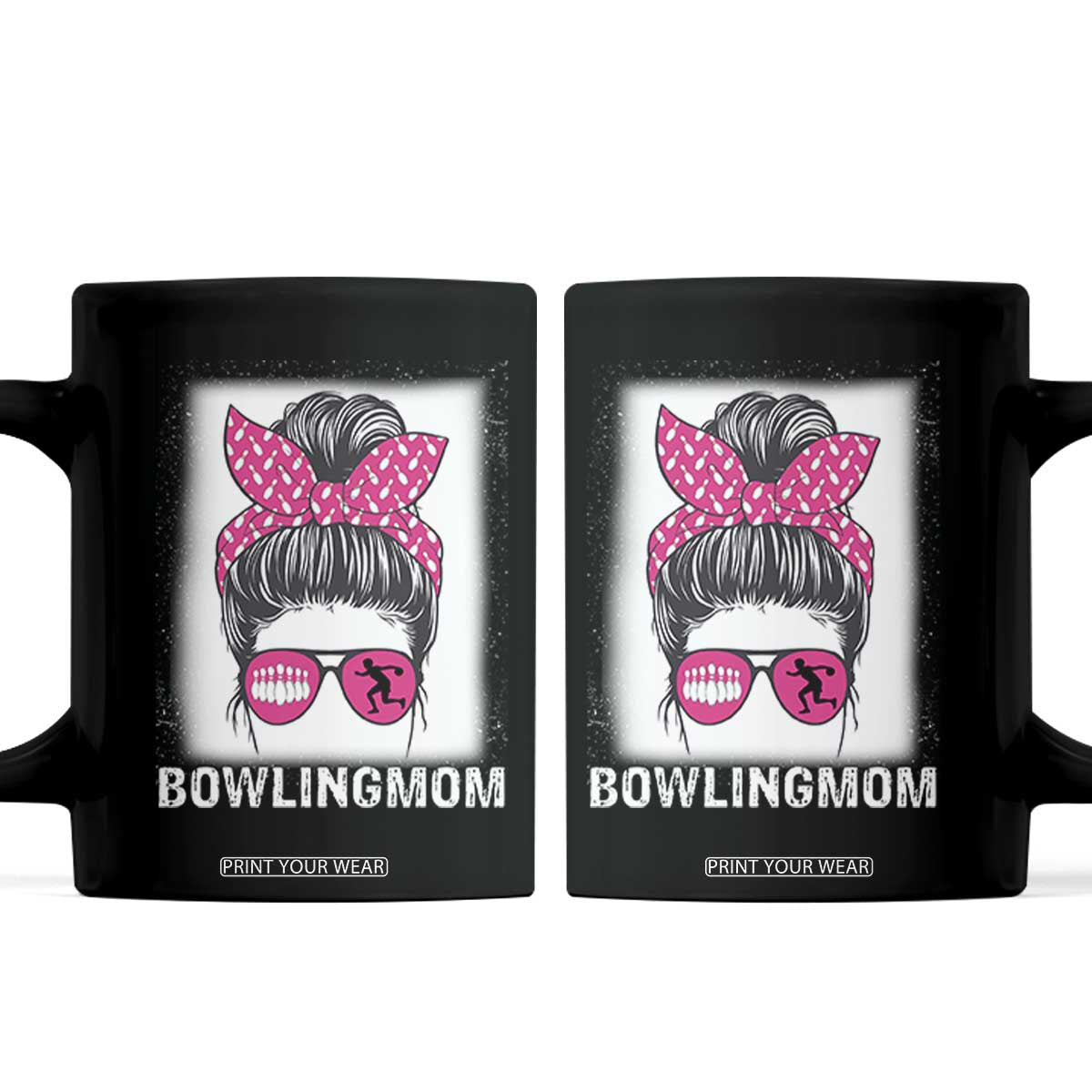 Bowling Mom Life Coffee Mug Funny Bowler Gift TS12 Black Print Your Wear