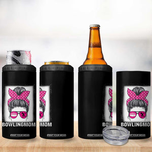 Bowling Mom Life 4 in 1 Can Cooler Tumbler Funny Bowler Gift TS12 Print Your Wear