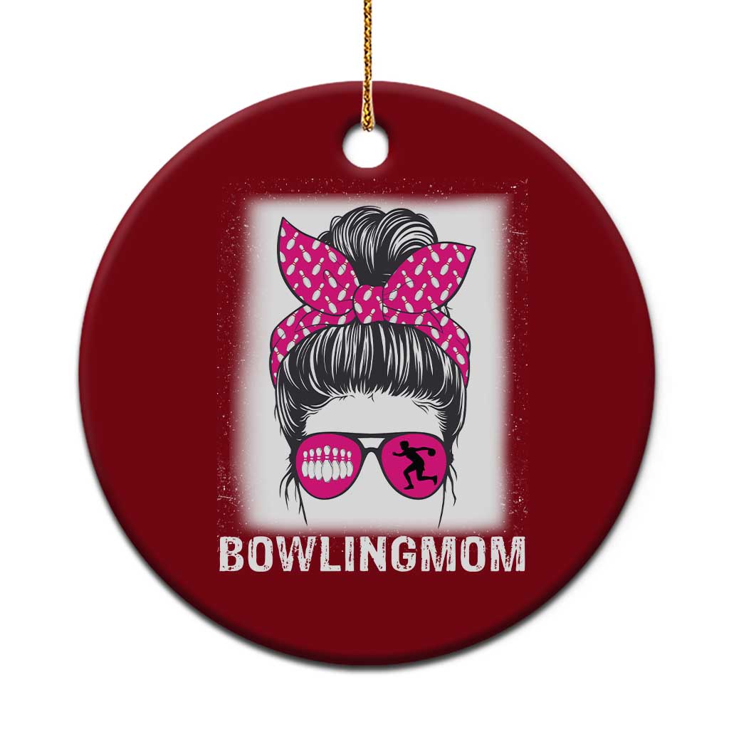 Bowling Mom Life Ceramic Ornament Funny Bowler Gift TS12 1pc Red Print Your Wear