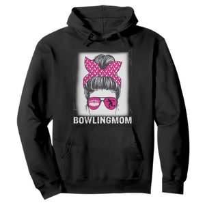 Bowling Mom Life Hoodie Funny Bowler Gift TS12 Black Print Your Wear