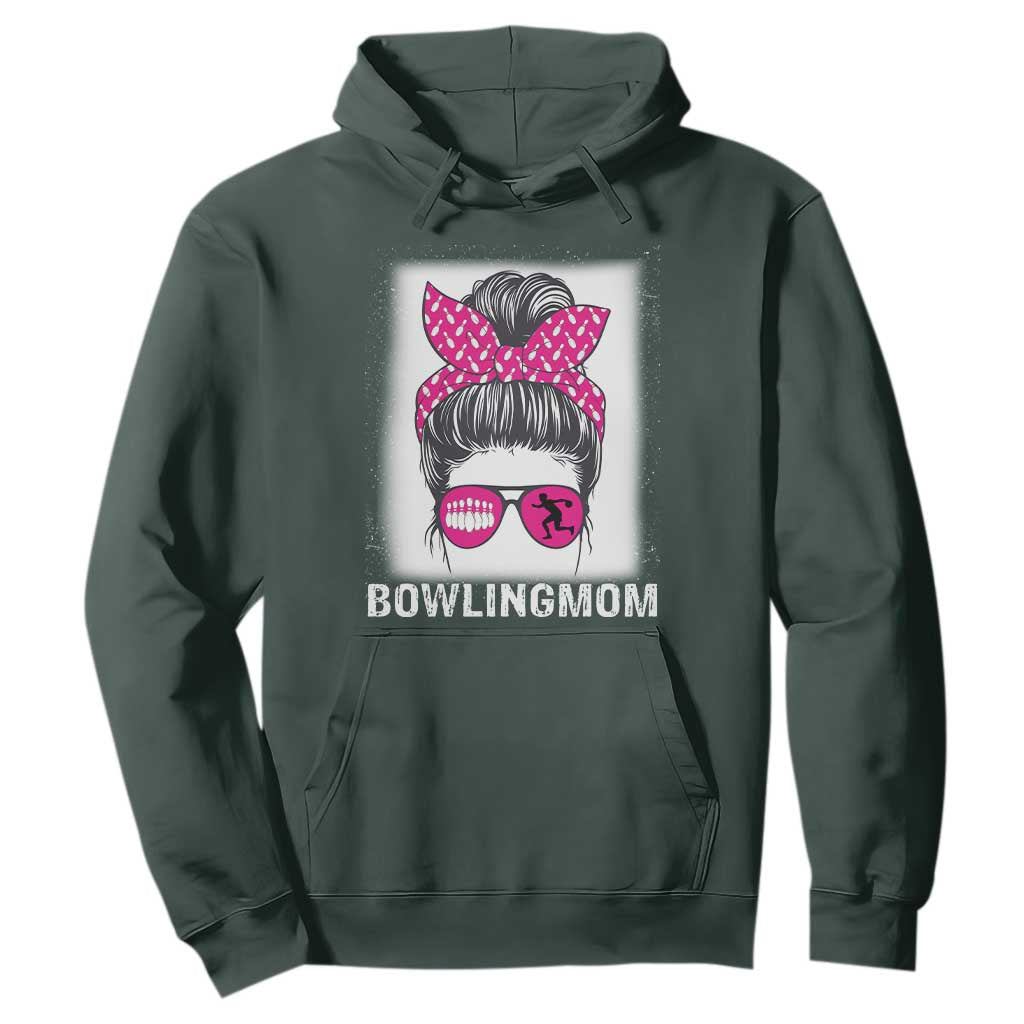 Bowling Mom Life Hoodie Funny Bowler Gift TS12 Dark Forest Green Print Your Wear