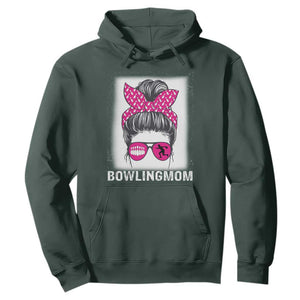 Bowling Mom Life Hoodie Funny Bowler Gift TS12 Dark Forest Green Print Your Wear